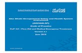 Abu Dhabi Occupational Safety and Health System Framework ... · Abu Dhabi Occupational Safety and Health System Framework (OSHAD-SF) Code of Practice . CoP 4.0 – First Aid and