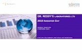 DR. REDDY’S LABORATORIES LTD · dr. reddy’s laboratories ltd 2015 investor day monday, 18-may-2015 hyderabad, india nyse: rdy, nse: drreddy, bom: 500124, isin: ine089a01023