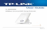TL-WA850RE - TP-LinkUS_V1_UG.pdf · TL-WA850RE 300Mbps Universal WiFi Range Extender without any explanations. Parameters provided in the pictures are just references for setting