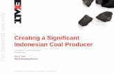Creating a Significant Indonesian Coal Producer · Bill Moss’ career in finance and banking