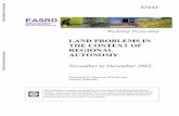 LAND PROBLEMS IN THE CONTEXT OF REGIONAL AUTONOMYdocuments.worldbank.org/curated/en/551511468267339175/pdf/374330...Recognizing the need for an integrated land policy and anticipating