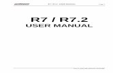 R7 / R7 - wb-bg.comwb-bg.com/upload/manuals/robot_manual_R7_R7.2.pdf · R7 / R7.2 USER MANUAL Page 2 This manual provides the information necessary to properly install, operate and