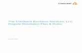 The Conduent Business Services, LLC Dispute Resolution ... · Conduent Business Services, LLC Dispute Resolution Plan The Conduent Business Services Dispute Resolution Plan (“DRP”)