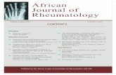 African Journal of Rheumatology - aflar.netaflar.net/wp-content/uploads/2018/01/AJR_5_2017_June.pdf · rheumatoid arthritis among rheumatology patients of a tertiary hospital Oguntona