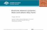 Uranium mineral systems: How and where they formtrade.mediahouseplus.com/assets/Channel-Assets/Trade/SkirrowEITH... · Uranium mineral systems: How and where they form Roger Skirrow