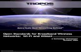 Open Standards for Broadband Wireless Networks: Wi-Fi and ... · require WiMAX to do just that. True wireless broadband offers a user experience similar to that provided by a wired