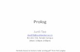 Prolog - University of Auckland · Prolog Overview •Any Prolog program is made up of two main ... Install Prolog (swi) ... –from menu File -> consult ...
