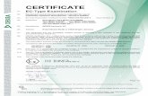 CERTIFICATE Certification B.V. þ T. Pijpker Certification Manager Page 1/2 ©Integral publication of this certificate and adjoining reports is allowed. This Certificate may only be