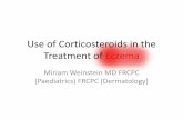 Use of Corticosteroids in the Treatment of Eczema - English of... · Use of Corticosteroids in the Treatment of Eczema ... Journal of Dermatological ... –applied to distal third