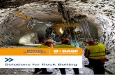 Solutions for Rock Bolting · 2018-11-22 · our innovative solutions improve cycle times for both cable and rock bolt installation, while increasing worker safety ... 6 Solutions