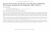 Asia Private Equity Institute (APEI) Private Equity Insights Q2 .Private Equity Insights, June 2013