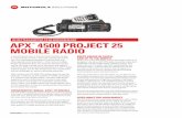 APX 4500 Project 25 Mobile Radio - emcotechnologies.com · That’s where the APX 4500 P25 mobile radio fits the bill perfectly. It delivers all the benefits of TDMA technology ...