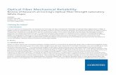 Optical Fiber Mechanical Reliability - Corning | Materials ... · modulus for silica fiber is most commonly expressed as the secant modulus, ( 2) where Eo, Young’s modulus at zero