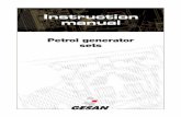 Petrol generator sets - ics-documents.s3.amazonaws.com · familiarize yourself with its controls and power outlets. ... washing your hands after contact with used motor oil is ...
