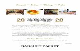 BANQUET PACKET - backcreekgc.com · Welcome to Back Creek! Thank you for your interest in our services at Back Creek Golf Club for your event! At Back Creek, we pride ourselves in