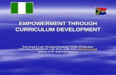 EMPOWERMENT THROUGH CURRICULUM DEVELOPMENTacademic.sun.ac.za/tsv/netact/nigerie-2012/pdfs/Empowerment through... · “Teacher empowerment through curriculum development” ... Resources