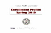 Texas A&M Universitydars.tamu.edu/.../92856d91-863e-49b5-9efe-b3d985b77aa9.pdfi Spring 2010 Executive Summary University total enrollment reached 45,860 students, an increased by 1,140