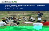 2009 NGO SUSTAINABILITY INDEX - The … 2009 NGO Sustainability Index for Sub-Saharan Africa Developed by: United States Agency for International Development Bureau for Democracy,