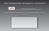 ˜e Hashemite Kingdom of Jordan Issues/High Level...˜e Hashemite Kingdom of Jordan This conference proceeding was prepared by the Government of Jordan Ministry of Water and Irrigation