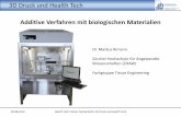 3D Druck und Health TechCPD) Cell-compatible printing process BioInkTM ……... BioInkTM Fibroblasts ZHAW research 28.08.2014 Health Tech Cluster Switzerland: 3D Druck und Health