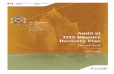 Audit of IMS Disaster Recovery Plancsc-scc.gc.ca/text/pa/adt-ims-drp-378-1-615/adt-ims-drp-378-1-615... · Audit of . IMS Disaster . Recovery Plan . Internal Audit . 378-1-615 . April