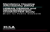 Mandatory Housing Affordability (MHA) URBAN DESIGN and ... Urban... · Urban Design and Neighborhood Character Seattle’s growth strategy as laid out in the Seattle 2035 Comprehensive