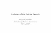 Evolution of the Clotting Cascade - UW Departments Web Server · the same bleeding abnormality ... Four Stages Of Evolution Of The Clotting Cascade ... • Increasingly complex with