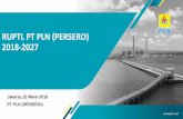 RUPTL PT PLN (PERSERO) 2018-2027 - djk.esdm.go.id - 22 - 2018 RUPTL 2018-2027 PLN.pdf · DIRREN | Outline 4 Strategi Pengembangan Energi Baru Terbarukan 5 Fuel Mix Pengembangan Infrastruktur