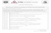 VTE 2018 Programme - vtedublin.org · ☏ +353 1 803 4383 vte@mater.ie @vteireland | vtedublin.org VTE Dublin 2018 Registration/Coﬀee Introduction/ Knobology / How I do a DVT scan