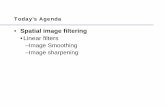 Spatial image filtering - cse.sc.educse.sc.edu/~tongy/csce763/lectures/lect7.pdfToday’s Agenda • Spatial image filtering •Linear filters –Image Smoothing –Image sharpening