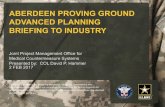 ABERDEEN PROVING GROUND ADVANCED PLANNING BRIEFING tob. 4.13 - JPM-MCS (with DTRA... · Aberdeen proving