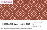 EDUCATIONAL ILLUSIONS Andreas Müller fileOPTICAL ILLUSIONS Systematic errors of perception and interpretation V. Vaserely, Vega-Lep, 1970 EDUCATIONAL ILLUSIONS In analogy with optical