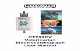 CT200CV Veterinarian Electrocardiograph User Manual · CT200CV Electrocardiograph User Manual This Manual is divided into two sections. The first part of the manual, starting on page