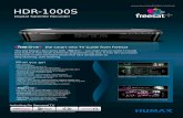 HDR-1000S - Specials/HUMAX - HDR-1000S pdf leaflet.pdfPDF fileHDR-1000S Digital Satellite Recorder Recordings – goes to your recordings Stop – stops a recording and On Demand Skip