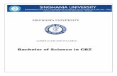 Bachelor of Science in CBZ - singhaniauniversity.co.insinghaniauniversity.co.in/images/course_content_image/72d85c271c... · o Nature, Scope & Importance of Chemistry at secondary