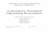 Laboratory Standard Operating Procedures - FTMSA · Laboratory Standard Operating Procedures Effective Date: January 18, 2016 Revisions: July 28, 2006 (original) ... 3. pH meter or