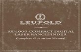 RX-1000 COMPACT DIGITAL LASER RANGEFINDERlivioptik.com/.../Telemetri/RX-1000/RX1000_RngFndr_InstMan_3_2009.pdf · 3 The Leupold RX-1000 6x22mm rangefinder does employ an eye safe