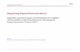 Hong Kong Deposit Protection Board - dps.org.hk · Annex 1 Hong Kong Deposit Protection Board Independent Assessment Program and Self-Declaration for Compliance with the Guideline