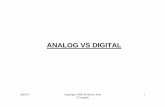 ANALOG VS DIGITAL - Computer Information Systemscis.bentley.edu/jgorgone/cs340/A/pdf/ad.pdf · ANALOG VS DIGITAL. A&D 8 Copyright 1998 ... Digital vs . Analog Transmission ... Any