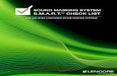 SOUND MASKING SYSTEM S.M.A.r.T. CHECK LIST TM · What is the total price listed on the proposal for the sound masking system? Has the vendor provided a clear breakdown/unit costs