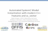 Automated SystemC Model Instantiation with modern C++ ... · Automated SystemC Model Instantiation with modern C++ Features and sc_vector Ralph Görgen, OFFIS, Oldenburg, Germany