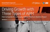 Research Report | August 2017 Key Findings from 2017 ABM ... · growth: ABM works! In fact, as the report shows, a full 87% of marketers implementing ABM say that it provides higher