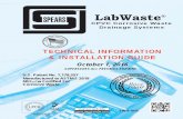 SUPERSEDES ALL PREVIOUS EDITIONS - spearsmfg.comspearsmfg.com/lab_waste/LW-4-1016_0417_web.pdf · TECHNICAL INFORMATION & INSTALLATION GUIDE October 1, 2016 SUPERSEDES ALL PREVIOUS