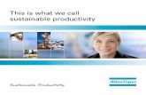 This is what we call sustainable productivity - fileCommitted to sustainable productivity When a company is as diversified as Atlas Copco, in terms of activities, people and geography,