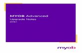 MYOB Advanced 2018.1 Upgrade Notes - help.myob.com.auhelp.myob.com.au/advanced/releasenotes/MYOB Advanced Upgrade Notes... · instances. An upgrade to MYOB Advanced 2018.1 from previous