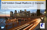 SAP HANA Cloud Platform @ Danone · SAP HANA Cloud Platform @ Danone Suresh Ramakrishnan, Senior Director, Cloud Technology Marketing, SAP Ralf Steinbach, Director Software Architecture,