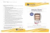 Halogen Heater · Halogen Heater INSTRUCTION MANUAL ... 11. If the power cord is damaged, ... This unit is supplied with a fused UK compliant 3 point plug protecting the unit from