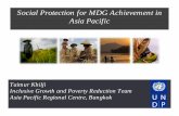 Social Protection for MDG Achievement in Asia Pacific · Why Social Protection? Scattered MDG Performance }On aggregate , Asia Pacific has performed well.It is on-track on a number