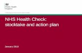 NHS Health Check: stocktake and action plan · The NHS Health Check can help people to stay well for longer by supporting everyone having a check to reduce or maintain a healthy risk