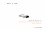 XPort Pro Lx6 Embedded Device Server User Guide® Pro Lx6 Embedded Device Server User Guide 6 11: Advanced Settings 59 Email Settings _____ 59 To View, Configure and …